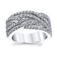 thumbnail image 2 of Women's 925 Sterling Silver Cubic Zirconia Right HRing, 2 of 3