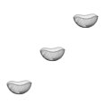 thumbnail image 3 of Youkk Fruit Basket Open Wire Modern Style Wide Application Multifunctional Metal Fruit Baskets black Oblique large 3Set, 3 of 6
