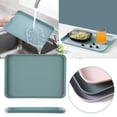thumbnail image 2 of Jierger Large Rectangular Cookie Sheet, Multi-Purpose Kitchen Tray for Baking BBQ, Creative Serving Tray for Tea Cups Fruit Plates, Home Cooking Tool, 8.26x11.53 Inch, 2 of 8