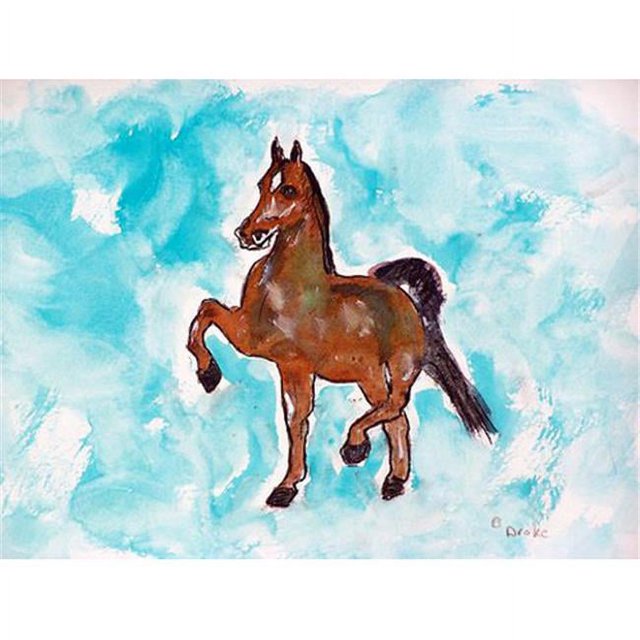 Betsy Drake TP943 24 x 30 Po Cheval Dansant Suspendu au Mur Extérieur