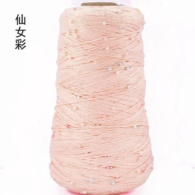 350g Pearl Mercerized Cotton Yarn Hand-knitted Cotton Pearl Lace Line Fine Crochet Thread Bead Thread Diy Hand-braided Thread