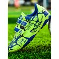 thumbnail image 4 of Innerwin Chaussures de Soccer pour Enfants à Bout Rond Crampons de Soccer Confort Légers Espadrilles Basses Terrain Ferme Vert Fluorescent (Crampons TF) 1Y, 4 of 4