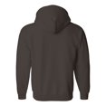 thumbnail image 2 of Gildan Mens Heavy Blend Full Zip Hooded Sweatshirt, S, Dark Chocolate, 2 of 2