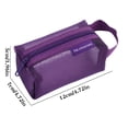 thumbnail image 2 of Nylon Mesh Wallet Large Capacity Key Bag Card Bag Money Bag Transparent Storage Bag, 2 of 4