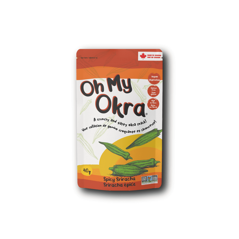 Oh My Okra Crunchy and Tasty Okra Snack - Spicy Sriracha - 40g