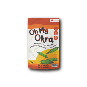 Oh My Okra Crunchy et savoureux Okra Snack - Sriracha épineuse - 40g
