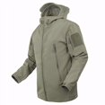 thumbnail image 3 of Men Autumn Winter Soft Shell Shark Skin Clothes  Waterproof Military Clothing Jacket Black 4XL, 3 of 7