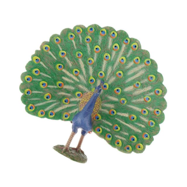 Xingzhi Modèle d'Animal de Simulation Jouets Éducatifs pour Enfants Paon PL127-1434