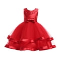 thumbnail image 1 of Robes Fille Robe Formelle Fille Robe Rouge Filles Filles Robe pour Occasions Spéciales Robes de Pâques pour Tout-Petites Mode Filles, 1 of 6