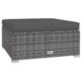 thumbnail image 5 of vidaXL Ensemble de Salon de Jardin 10 Pcs avec Coussins Rotin Poly Gris, 5 of 5