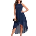 thumbnail image 1 of Gspmoly Robes d'Été pour Femmes 2025, Printemps et Été Col Rond Col Ajouré Coupe Ajustée Sans Manches Robe à Encolure Suspendue Robes Habillées pour Femmes Économies d'Été, 1 of 6
