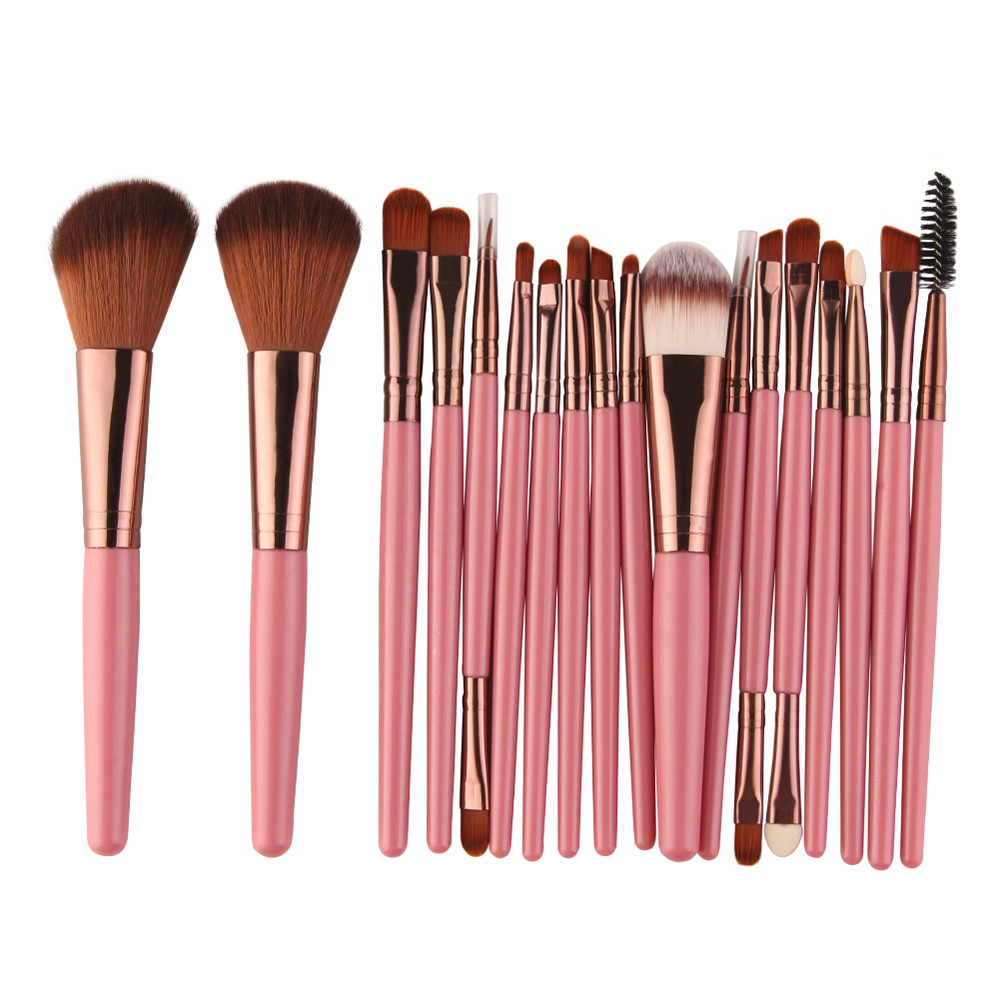 Beauos Beauty Brush, Makeup Brush, 18 Pcs Makeup Brush Set Tools Make-Up Toiletry Kit Wool Make Up Brush Set Pk