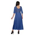 thumbnail image 4 of Moomaya Robes Imprimées à Manches 3/4 pour Femmes Vêtements Indiens Tunique Longue, 4 of 5