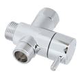 thumbnail image 4 of Shower Head Splitter, Three Way Water Separator ABS Widely Use Polished   Plating  For Bathroom For Shower Heads, 4 of 8