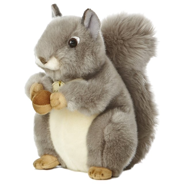 Aurora Stuffed Animals -Grey Squirrel 10"