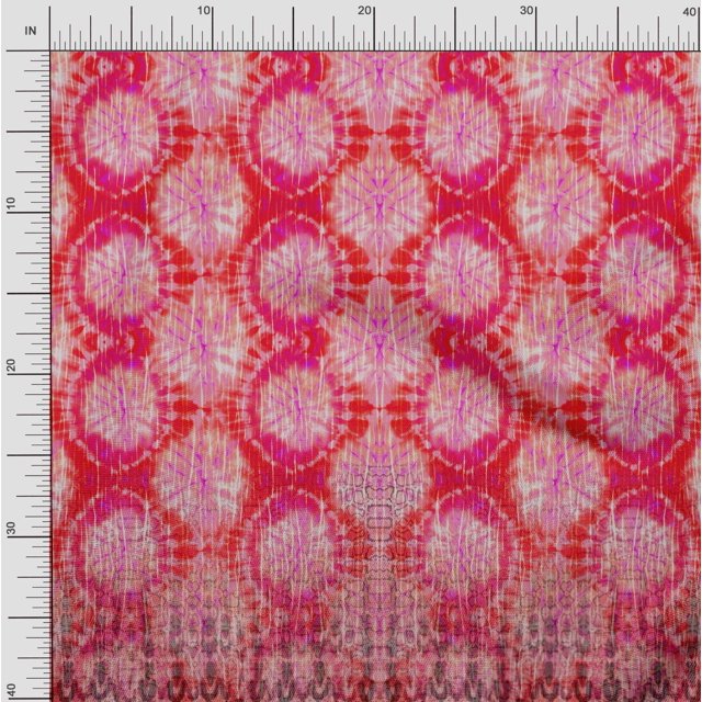 Soimoi Modal Satin Fabric Tie & Dye Panel Fabric Prints by Yard 42 Inch Wide