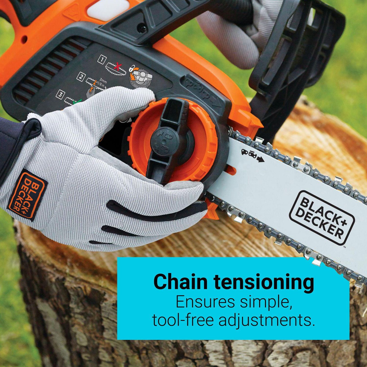 BLACK+DECKER Scie à chaîne sans fil au lithium-ion de 12 po MAX 40 V avec batterie de 2,0 Ah et chargeur inclus.