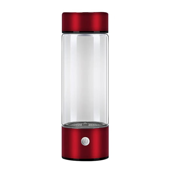 SSZMDLB Portable Hydrogen Water Bottle Generator, Rechargeable Hydrogen Water Maker with Glass Material, Hydrogen Rich Water Cup for Health, Wellness, Sports and Travel, Hydrogen Infuser Bottle