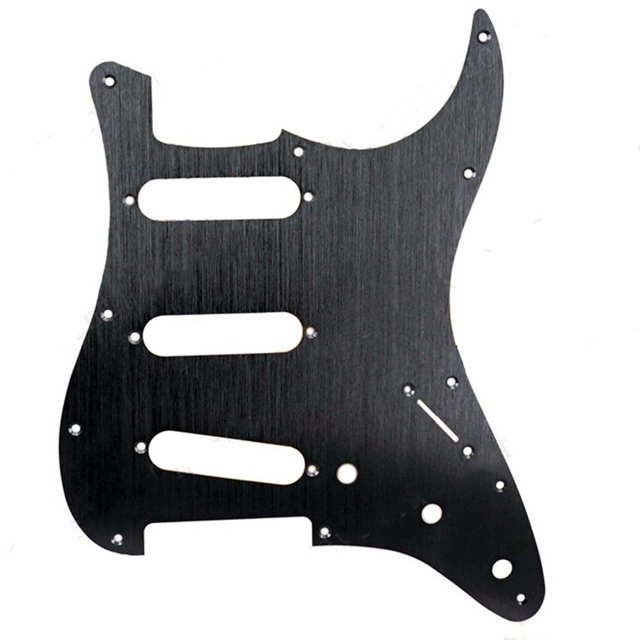 MYG Plaque de Protection en Métal SSS 11 Trous pour Guitares Électriques ST