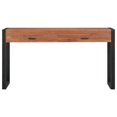 thumbnail image 2 of vidaXL Desk with 2 Drawers 140x40x75 cm Teak Wood, 2 of 5