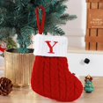 thumbnail image 1 of Christmas Decorations Outdoor Indoor,Christmas Decorations For Home,Cute Letters Christmas Stocking Decoration Christmas Tree Pendant Christmas Style Wool Knitted Socks Decoration Props, 1 of 3