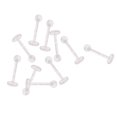 thumbnail image 1 of segolike 10Pcs 18G Acrylic Clear Labret Lip s Tragus Ear Body Jewelry Set, 1 of 9