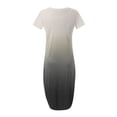 thumbnail image 4 of zanvin Robe d'Été Décontractée Ample pour Femme, Longue, Sans Manches, Fendue, Maxi, Robe de Plage d'Été avec Poches, Gris, G, 4 of 6