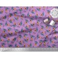 thumbnail image 2 of Soimoi Cotton Cambric Fabric Text,Rugby Ball & Bird Cartoon Fabric Prints by Yard 56 Inch Wide, 2 of 3