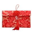 thumbnail image 1 of Tissu Brocart de Haute Qualité 2024 Année Nœud Nouvel An Enveloppe Rouge Scellée Mille Yuans Millions Yuans, 1 of 1