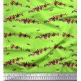 thumbnail image 1 of Soimoi Velvet Fabric Colorful Bird Printed Craft Fabric by the Yard 58 Inch Wide, 1 of 3