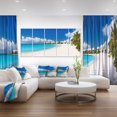 thumbnail image 3 of Design Art Caribbean Beach Panorama Canvas Print, 3 of 3