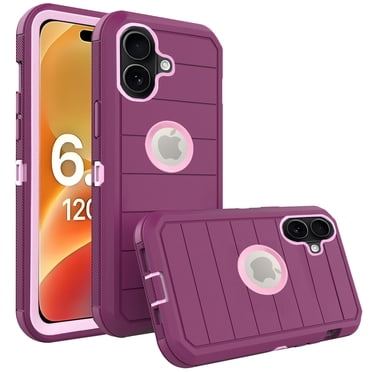 Asuwish Compatible with iPhone 17 6.3 inch Phone Case Hybrid Rugged Shockproof Hard Protective Drop Proof Full Body Heavy Duty Mobile Cell Cover for i Phone17 i17 17Case Women Men Purple