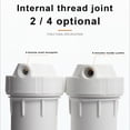 thumbnail image 4 of Vacemry 10-Inch General Water Purifier Filter Housing, 10-Inch And 4-Inch White Transparent Explosion-Proof PET Filter Tank, Front-End Water Filter Cartridge Housing For Under Sink Reverse Osmosis, 4 of 7