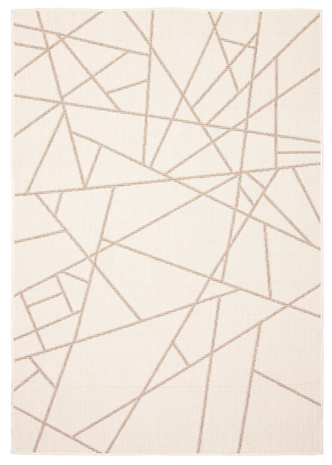 ECARPET Indoor Outdoor Area Rug for Patio, Deck, Living Room Sisal Abstract Collection