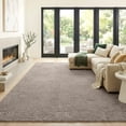 thumbnail image 2 of HOMCOM 5x7 Faux Fur Area Rug, Modern Geometric Pattern Non-Slip Carpet, Tan, 2 of 10
