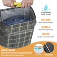 thumbnail image 3 of Retro Checkerboard Cooler Backpack - 20L High-Capacity Insulated Lunch Bag for Camping, Hiking & Outdoor Fun, 3 of 5