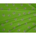 thumbnail image 4 of oneOone Tissu Polyester Lycra Vert Feuilles & Fleurs Floral Matériel de Robe Tissu Imprimé Tissu au Mètre 56 Pouces de Large, 4 of 4