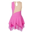 thumbnail image 2 of Jhaoyu Robe de Patinage à Glace Sans Manches pour Filles avec Strass Scintillants, Robe de Danse Ballet Gymnastique Rose Vif 10, 2 of 6