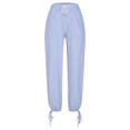 thumbnail image 5 of FNFYFH Clearance Women's Stylish Linen Pants Elastic Waist, 5 of 5