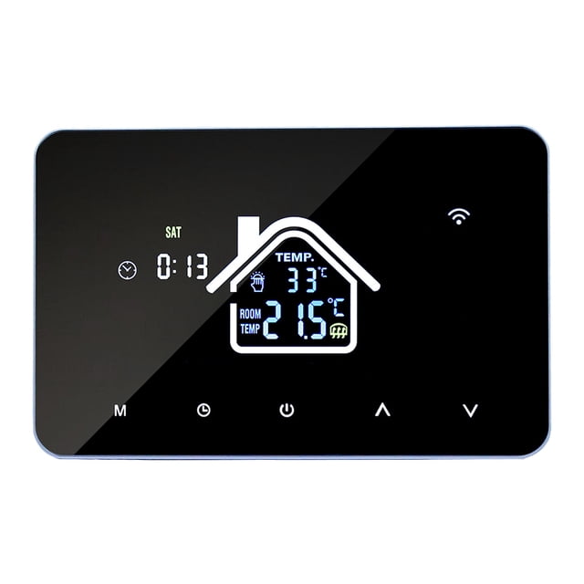 Smart Thermostat Temperature Controller for Electric Heating LCD Display Touch Screen Week Programmable Electric Underfloor
