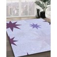 thumbnail image 3 of Ahgly Company Tapis d'Intérieur Lavable en Machine Carré Lavande Bleu, 3 Pieds Carré, 3 of 7