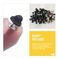 thumbnail image 2 of 100 Sets Rubber Pin Backs Lapel Pin Backs Pin Safety Backs Flat Round Needles, 2 of 9