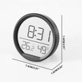 thumbnail image 3 of EGNMCR Alarm Clock Wall Clock Temperature And Humidity Meter Clock Indoor Household Electronic Alarm Clock Kitchen Digital Display Alarm Clock Wall-mounted Room Temperature Meter a Clock, 3 of 7