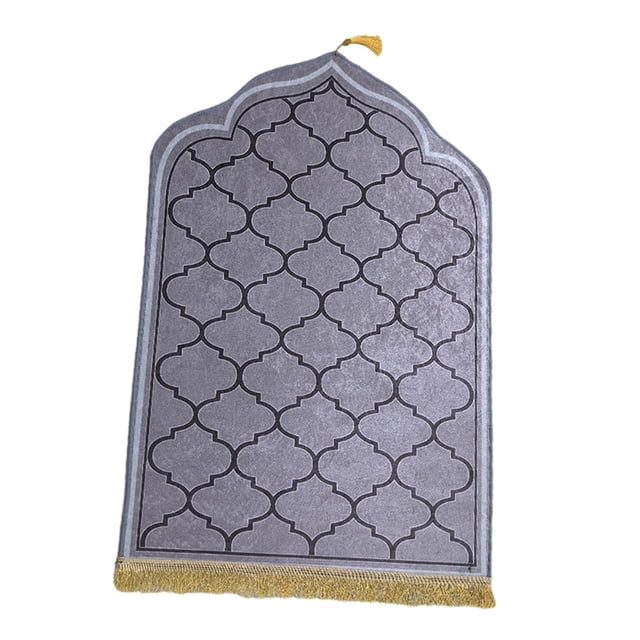 Prayer Mat Prayer Rug Muslim Prayer Rug Thick Floor Carpet Prayer Carpet Mat for Gray