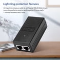 thumbnail image 4 of 15V 0.8A 24W Desktop POE Power Injector Ethernet Adapter Surveillance CCTV, 4 of 8