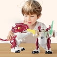 thumbnail image 2 of D Dinosaur Transformation Robot Toy Alloy Combined Model Simulation Figure Display Case Educational Gift For Children Indoor Outdoor Play Ages 4 And Up, 2 of 8