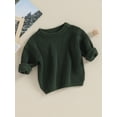 thumbnail image 3 of FAROOT Chandail d'Automne pour Tout-Petit Bébé, Tricot Uni à Manches Longues et Col Rond, 3 of 9