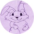 thumbnail image 1 of Ahgly Tapis d'Intérieur Lavable en Machine Carré Transitionnel Lilas Violet Vif, 3 Pieds Carré, 1 of 7