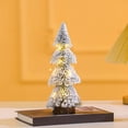 thumbnail image 1 of SouMaox Wooden Christmas Tree, Snow Flocked Cedar Design, Round Base Stability, Tabletop Festive Ornament for Party Decor, 1 of 9