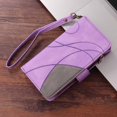 thumbnail image 5 of Compatible avec Samsung Galaxy A21S Étui Portefeuille avec Fentes pour Cartes en Cuir PU Fermeture Éclair Folio Rabattable, 5 of 5
